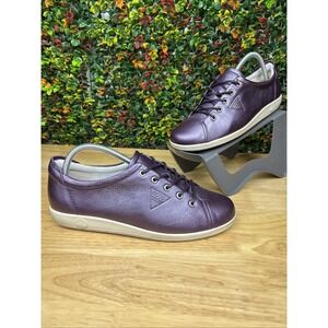 ECCO Soft Mono 2.0 Danish Design Shoes Metallic Purple Women's EUR 40 US 9-9.5